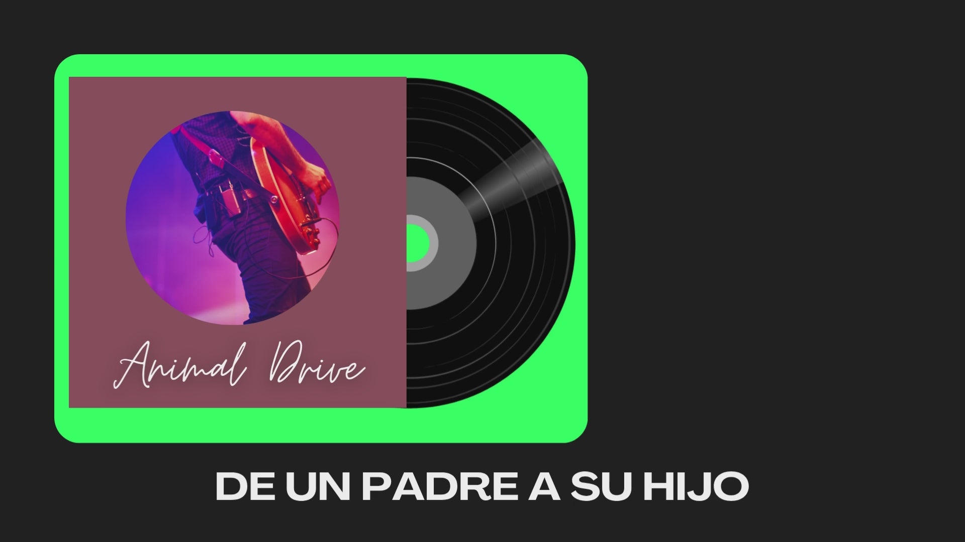 Cargar video: Esta canción es una versión de la canción anterior 🎧 Lo que escuchas aquí son ejemplos de trabajos realizados por nuestro equipo.
Cada composición que creamos en Animal Drive es única y se desarrolla a partir de la información y emociones que tú nos compartes.
Tu canción será totalmente personalizada según tus indicaciones. 💫